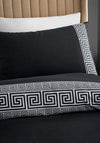 Catherine Lansfield Artemis Greek Key Duvet Cover Set, Black
