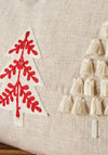 Catherine Lansfield Tufted Christmas Tree Cushion, Natural