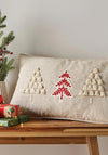 Catherine Lansfield Tufted Christmas Tree Cushion, Natural