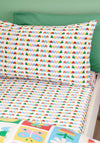 Catherine Lansfield Curious Caterpillar Kids Fitted Sheet, Bright Multi