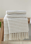 Catherine Lansfield Stab Stitch Throw, Natural
