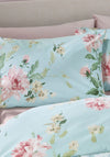 AVEBURY FLORAL DUCK EGG QUILT SET DB