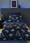 Catherine Lansfield Christmas Gamer So Soft Reversible Duvet Cover Set, Navy