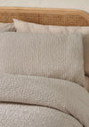 Catherine Lansfield Crinkle Texture Duvet Cover Set, Natural