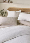 Catherine Lansfield Crinkle Texture Duvet Cover Set, Natural