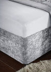 Catherine Lansfield Crushed Velvet Base Wrap, Silver