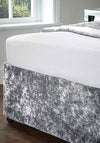 Catherine Lansfield Crushed Velvet Base Wrap, Silver