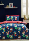 Catherine Lansfield Christmas Elves Reversible Duvet Cover Set, Navy
