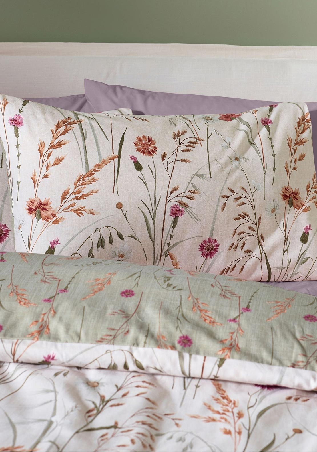 Catherine Lansfield Grasmere Floral Brushed Cotton Duvet Cover Set