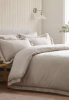 Catherine Lansfield Classic Lattice Lace Duvet Cover Set, Natural