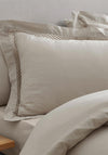 Catherine Lansfield Classic Lattice Lace Duvet Cover Set, Natural