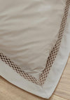 Catherine Lansfield Classic Lattice Lace Duvet Cover Set, Natural