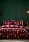 Catherine Lansfield Christmas Nutcracker Reversible Duvet Cover Set, Wine