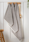 Catherine Lansfield Rice Weave Stripe Towel, Grey
