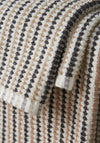 Catherine Lansfield Rice Weave Stripe Towel, Grey