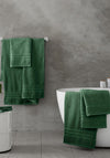 Catherine Lansfield Zero Twist Towel, Dark Green
