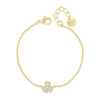 Seala CZ Clover Bracelet, Gold