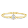 Seala Stone Set Claddagh Bangle, Gold