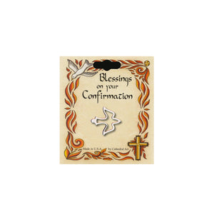 CBC Confirmation Dove Pin, Silver