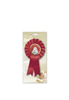 CBC Confirmation Pearl Dove Medal Rosette, Red