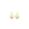 Seala Claddagh Drop Earrings, Gold