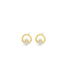Seala Claddagh Stud Earrings, Gold