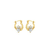Seala Claddagh Creole Hoop Earrings, Gold