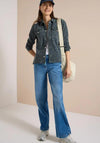 Cecil Leopard Denim Jacket, Green