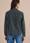 Cecil Leopard Denim Jacket, Green