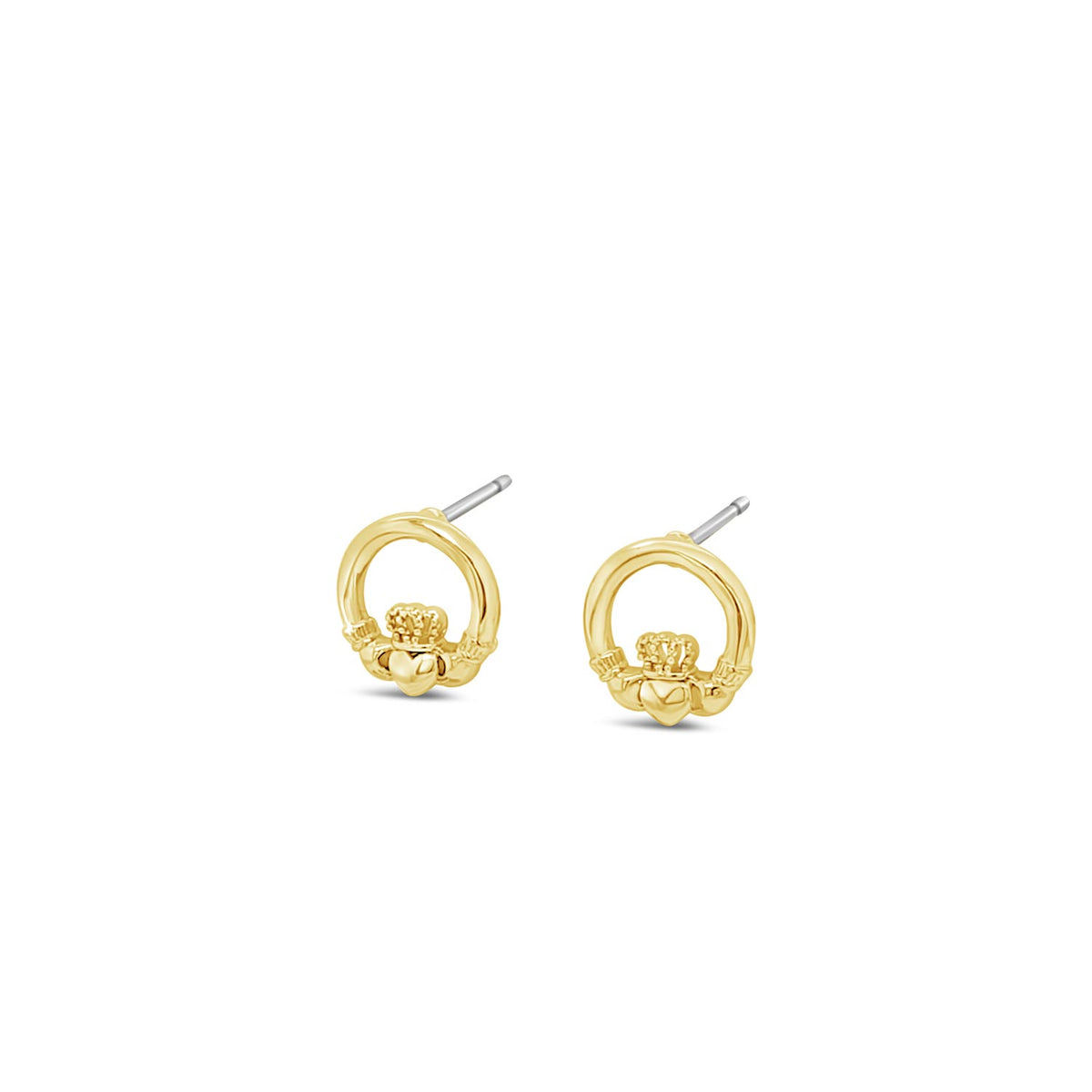 Seala  Claddagh Mini Stud Earrings, Gold