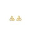 Seala Trinity Knot Stud Earrings, Gold