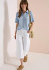 Cecil Cropped Leg Denim Jeans, White