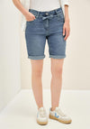 Cecil Tracey Slim Leg Denim Shorts, Blue