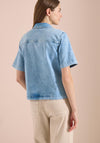 Cecil Button Front Denim Jacket, Light Blue