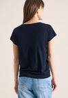 Cecil V Neck Short Sleeve T-Shirt, Navy