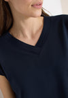 Cecil V Neck Short Sleeve T-Shirt, Navy