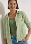 Cecil Waffle Texture Cardigan, Green