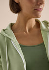 Cecil Waffle Texture Cardigan, Green