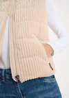 Cecil Cord Padded Gilet, Beige