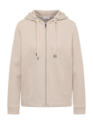 Cecil Textured Zip Up Jacket, Light Beige