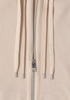 Cecil Textured Zip Up Jacket, Light Beige