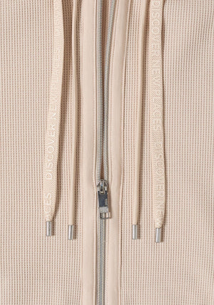 Cecil Textured Zip Up Jacket, Light Beige