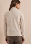 Cecil Ribbed High Neck Jacket, Beige