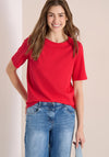 Cecil Round Neck T-Shirt, Red