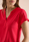Cecil V Neck Short Sleeve T-Shirt, Red