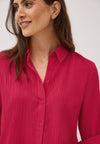 Cecil Solid Structure Blouse, Red