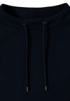 Cecil Funnel Neck Drawstring Top, Navy