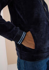 Cecil Ribbed High Neck Jacket, Navy