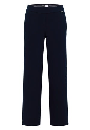 Cecil Neele Straight Leg Tape Detail Trousers, Navy