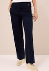 Cecil Neele Straight Leg Tape Detail Trousers, Navy